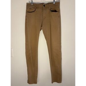 Zara Man Khaki Pants Boys Sz 14 Tan Slim Fit